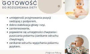 Kiedy rozszerzać dietę dziecka karmionego piersią? Obraz pokazuje niemowlęta gotowe na nowe smaki: siedzące, stabilne, zainteresowane jedzeniem.